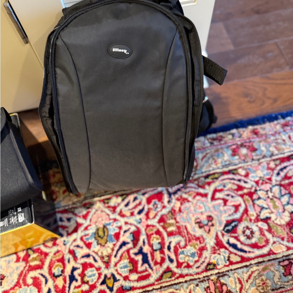 Black Camera Backpack